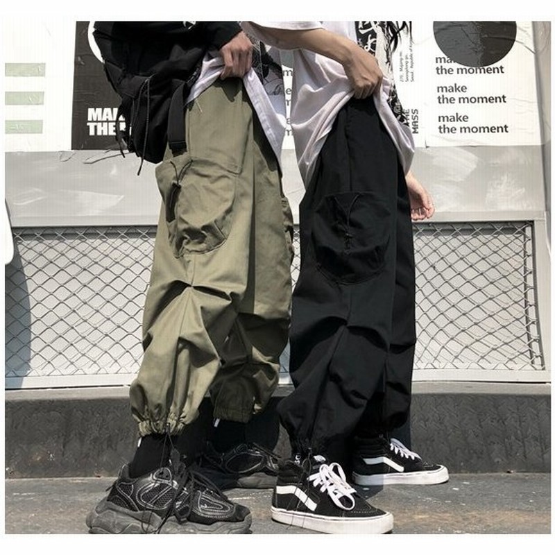 韓国ファッション パンツ レディース メンズ ズボン ストリート 原宿 無地 通販 Lineポイント最大get Lineショッピング