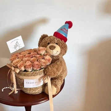 ✨壹灣出貨✨生日禮物送女生禮品生日帽泰迪熊永生花束網紅送男女朋友閨蜜老婆 交換禮 生日禮物