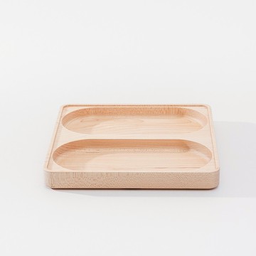 【Jeantopia】知音選品 實木堆疊文具收納 雙格長盤 | 1534804