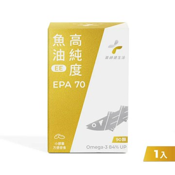【藥師健生活】高純度魚油 EPA 90顆/瓶