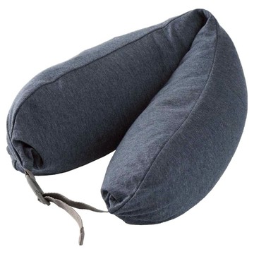 MUJI 無印良品 微粒貼身靠枕  深藍色  16 x 64cm