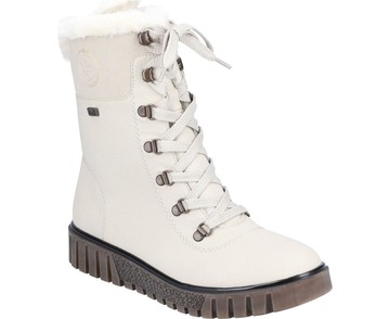 RIEKER BEIGE CASUAL CLOSED BOOTIES 米白色女款鞋子