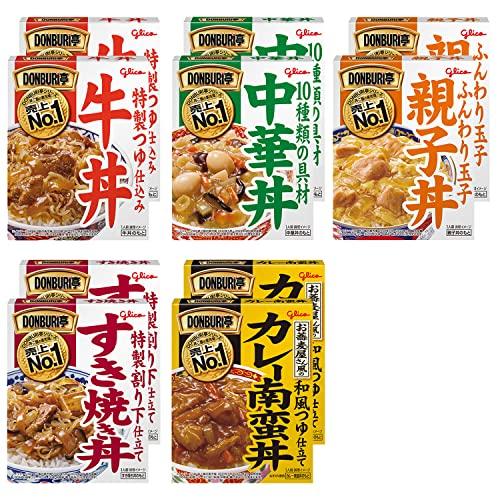 グリコ DONBURI亭 詰め合わせ 5種10食セット(牛丼 中華丼 親子丼 すき焼き丼 カレー南蛮丼 各2食)