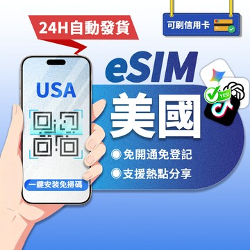 【寰宇通訊】美國eSIM｜吃到飽 免開通 24H自動發貨1秒取件 高速上網 esim加拿大 esim美國 兩地通用 網卡