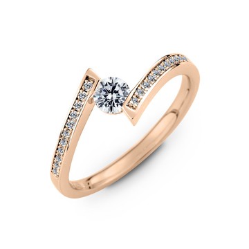 ::免費刻字::繁星物語 求婚鑽戒-18K金/30分