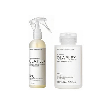 [OLAPLEX_歐啦]【台灣公司貨】0號+3號洗前養護髮超值組 (洗前護理/前導液/護髮素/結構還原/歐拉)
