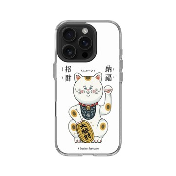 iPhone 16 Pro Clear Case（相機按鈕） 透明 - 保羅先生 Mr.Paul - 招財納福貓