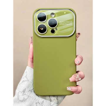 適用蘋果17/16手機殼高級感iphone15簡約大視窗液態硅膠14女生爆款17promax外殼帶鏡頭膜16pro全包防摔網紅新