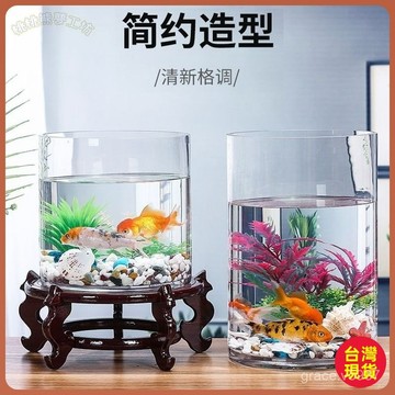 【客廳裝飾】特大號透明加厚玻璃花瓶 大口徑 插花 馬醉木 富貴竹 落地圓柱魚缸 玻璃魚缸 客廳花瓶 魚缸 花瓶
