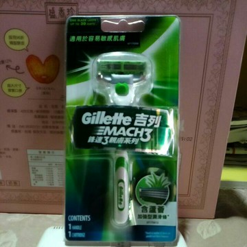 吉列 Gillette 鋒速3 親膚款MACH3 刮鬍刀（1刀架1刀頭）