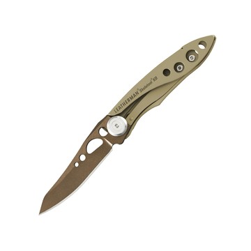 LEATHERMAN 【福利品】SKELETOOL KB 平刃折刀 #833564 沙暴色