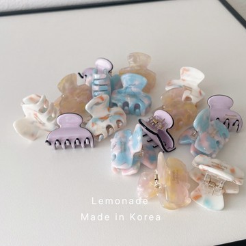 🇰🇷韓國製🇰🇷x🇫🇷法國金標醋酸小鯊魚夾｜抓夾 半頭夾 韓國髮夾｜實拍 Lemonade
