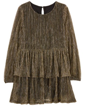 Kid Shimmer Tiered Dress