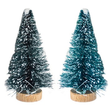 微景觀小樹 迷你聖誕樹10入 擺飾聖誕樹 聖誕節擺件 小聖誕樹 雪松樹 桌面擺飾 模型小樹【QM0725】