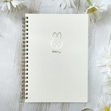 日本製 miffy 米飛兔 米飛兔 A5 線圈 線條筆記本｜小鶴日貨