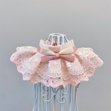 貓咪狗狗口水巾寵物圍脖圍領ins風領結拍照可愛飾品蕾絲圍兜道具