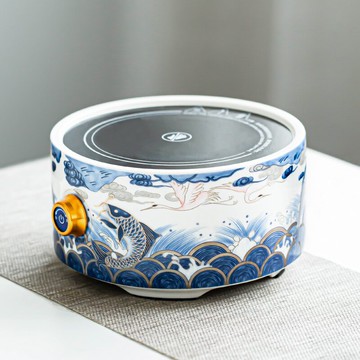 瓷牌茗電陶爐煮茶器家用茶爐茶具玻璃燒水壺全自動小型煮茶器套裝