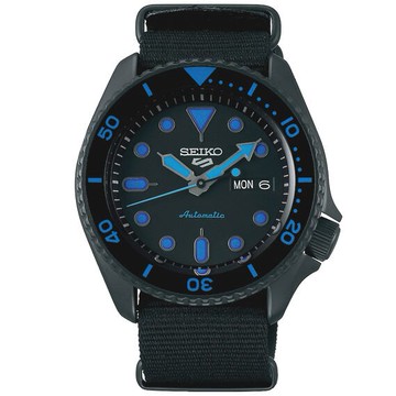 seiko SK037 精工5號 Sports 系列 4R36-07G0A(SRPD81K1) 運動時尚潮流機械腕錶/藍 42.5mm 特殊商品不配合店家優惠券｜樂天全館特惠中★指定刷卡回饋10%
