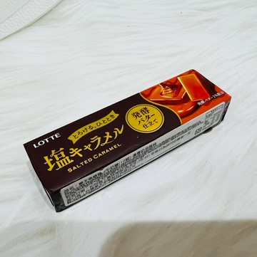 日本 LOTTE 樂天 焦糖鹽味牛奶糖 10顆入 濃厚奶油風味 條糖