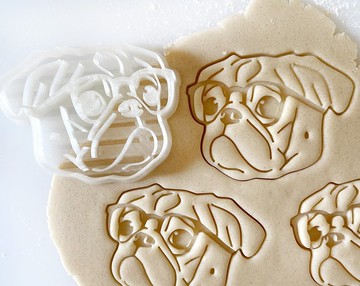 巴哥犬造型餅乾壓模