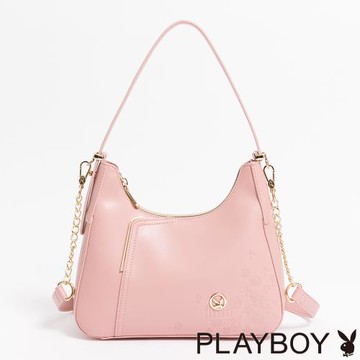 PLAYBOY - 肩背包附長背帶  Enticing系列 - 粉色