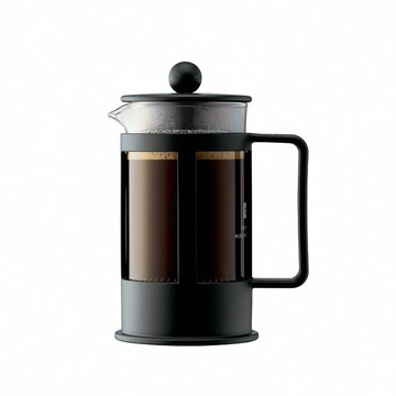 [誠貫]KENYA 3杯法式濾壓壺350cc-黑