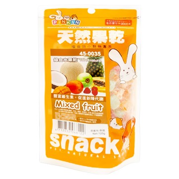 PINKIN 綜合水果乾 120g 小動物水果零食  1包