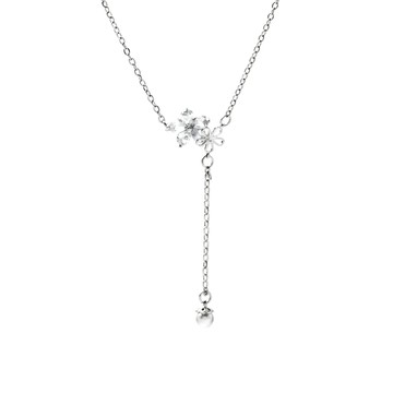 冰晶之花鎖骨鍊 / Crystal Flowers Necklace