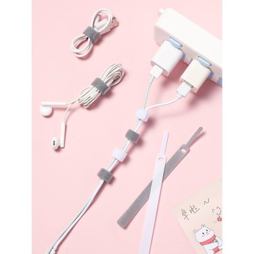 4680.日式數據線捆扎帶充電線魔術貼綁繩線束綁帶可重復使用 10條