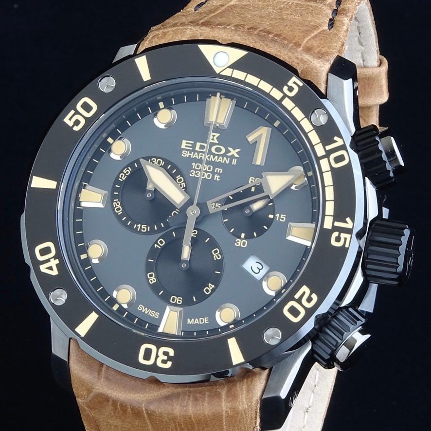 世界限定300本】EDOX エドックス メンズ腕時計 クロノオフショア1 シャークマンII リミテッドエディション 1000M防水 スペシャルBOX  | LINEブランドカタログ