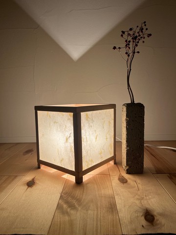 SHIKAKU 行燈 - 手漉和紙仕様 - SHIKAKU ANDON - tesukiwashi -