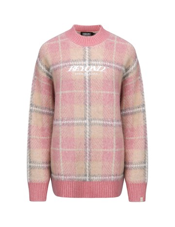 Checked Knitted Sweater