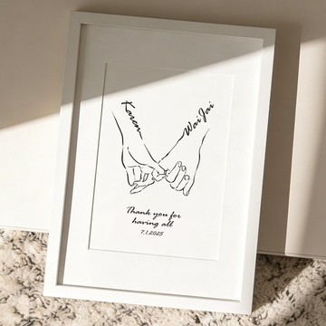 執手印記 【客製化禮物】|生日禮物|週年紀念|結婚|情人節禮物