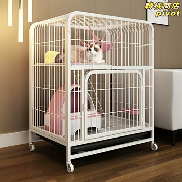 【超大空間別墅】貓籠 貓別墅 貓籠子 貓屋 貓舍 寵物籠 雙層三層 帶抽屜托盤 可拆洗 室內家用 多貓家庭適用