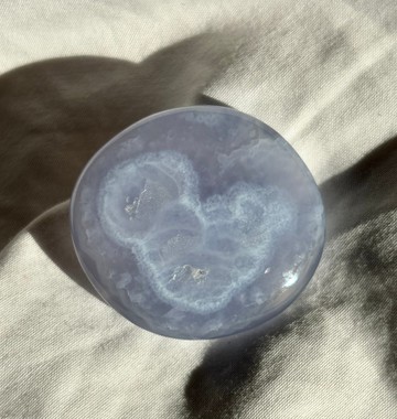 藍紋石水晶 蕾絲花紋 金雲姆共生 原石 精品 水晶 擺設