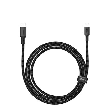 idmix｜C-MFI PD 充電傳輸線1M (L09Ci) - 黑