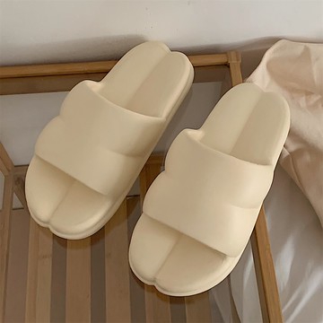 簡約時尚軟厚底涼拖鞋女夏季新款學生個性室內用防滑EVA居家拖鞋