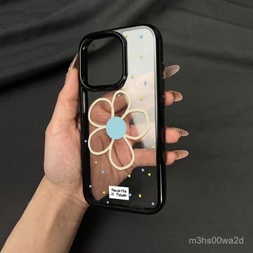 卡通簡約花花 防摔 適用蘋果iPhonexs 8p i11 i12 13 14 15 16promax手機殼
