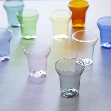 透明小彩杯│對杯禮盒組 松石綠+瑪瑙灰