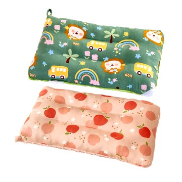荳荳枕 Set 2個 兒童安撫水洗枕 純棉可水洗  43 x 28 x 6cm  小蘋果 + 獅子咘咘車