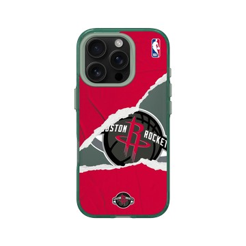 iPhone 16 Pro Clear 憂墨綠 - NBA - 熱血系列-休士頓火箭 Houston Rockets - Sweat and Tears