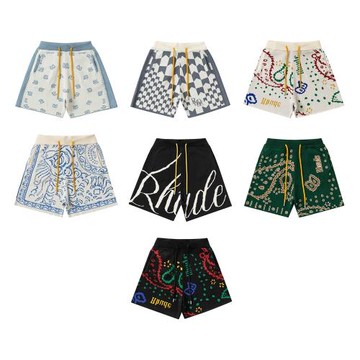 RHUDE REPRESENT 美式潮牌夏季運動休閑寬松羊毛籃球男士五分短褲