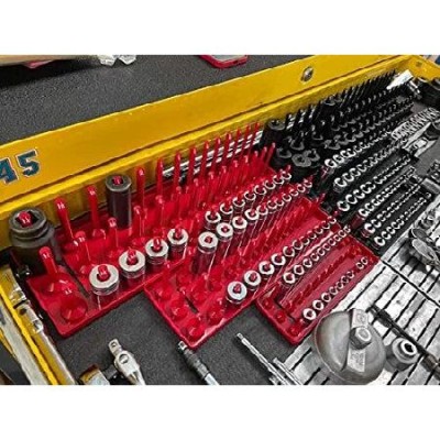 Olsa Tools ソケットオーガナイザートレイ | 6個 3列トレイ SAE