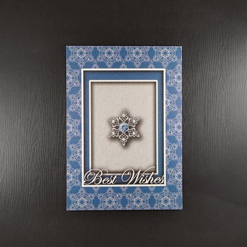 雪花冰藍 珠寶設計插畫|復古風格質感卡片/明信片/萬用卡/祝福卡