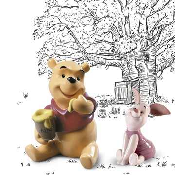 【Lladro】【預購】小熊維尼Pooh 客製卡片 擺飾 公仔 授權公仔 漫畫人物 Disney 迪士尼 維尼 兒童禮物