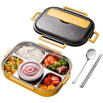 便當盒 莫蘭迪新色 304不鏽鋼五格便當盒(附餐具+湯碗) 飯盒 餐盒 保溫 餐盤 便當袋需另購