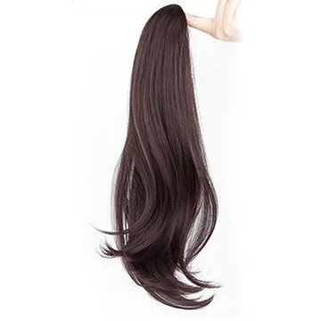 MoonDy 假髮女 馬尾抓夾 仿真人髮 女生假髮 卷髮 模擬真髮 微卷 蓬鬆 假髮 自然