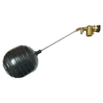 北型六分水塔浮球進水器 台灣製造 全銅進水本體  45cm  黑色+金屬色