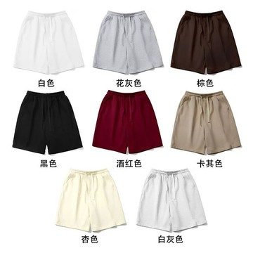【MIMU】美式休閒運動 五分短褲女 夏季ins 女裝 褲子 直筒短褲 潮牌高街重磅寬鬆純色百搭褲子 短褲 休閒短褲