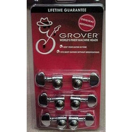 Grover Original Rotomatics Machine Heads, Chrome